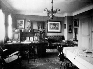 Hansjakobs Schreibtisch im Freihof 1913